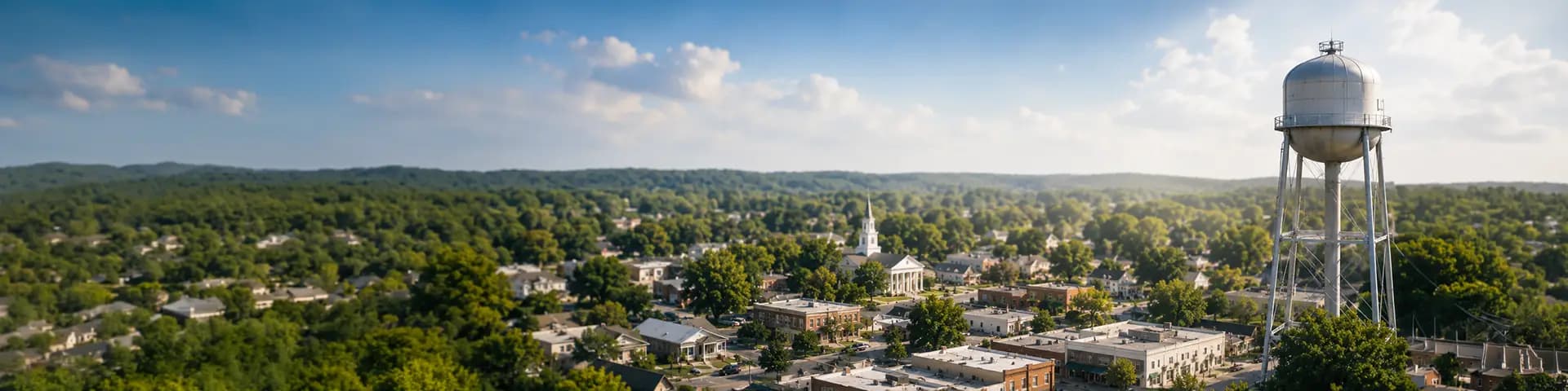 Village aerial background